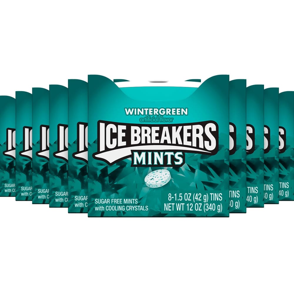 Ice Breakers Sugar Free Mints Wintergreen 8 ct - Wholesale - 24 Pack - 192 ct) Grocery - Ice Breakers