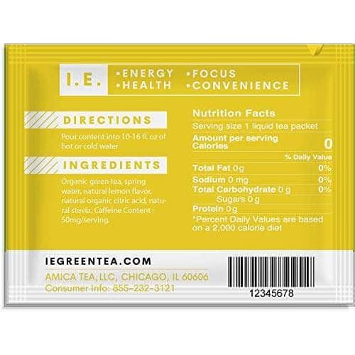 IE GREEN TEA Ie Green Tea Lemon Green Tea, 8 Pk