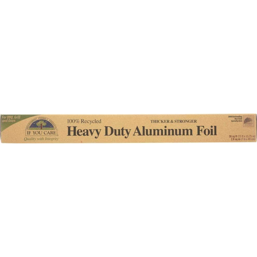 If You Care If You Care 100% Recycled Heavy Duty Aluminum Foil 30 sq ft (23 ft x 15.75 in), 1 ea