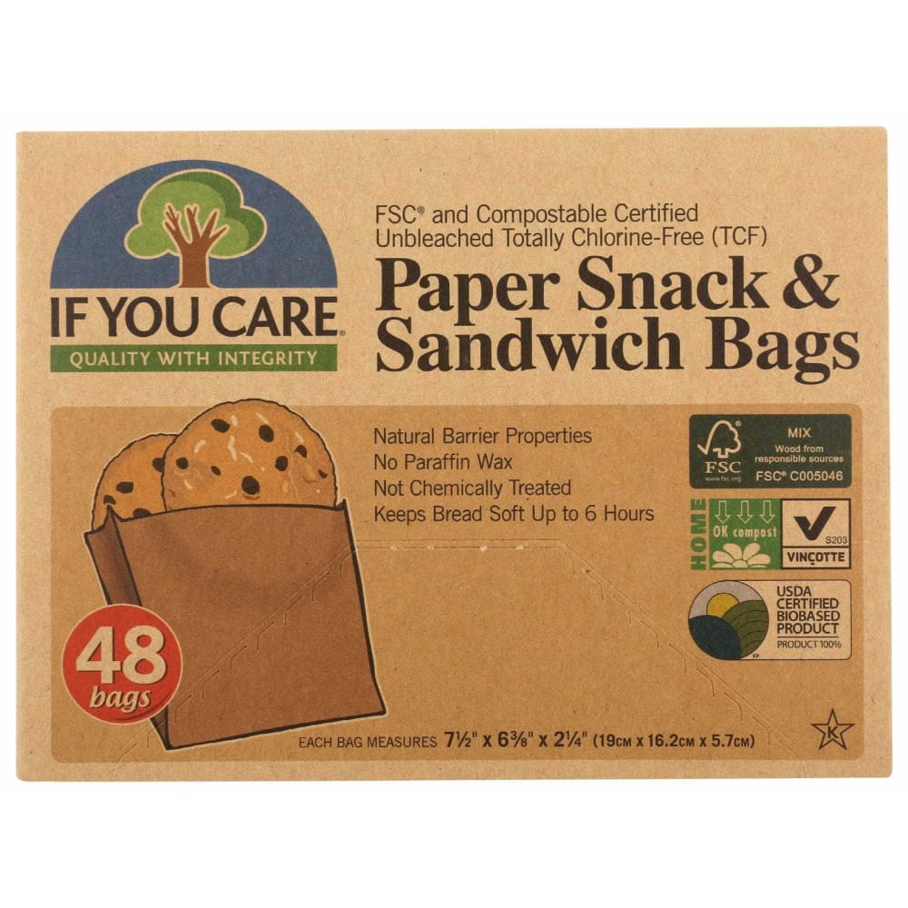 IF YOU CARE If You Care Sandwich Bag, 48 Pc