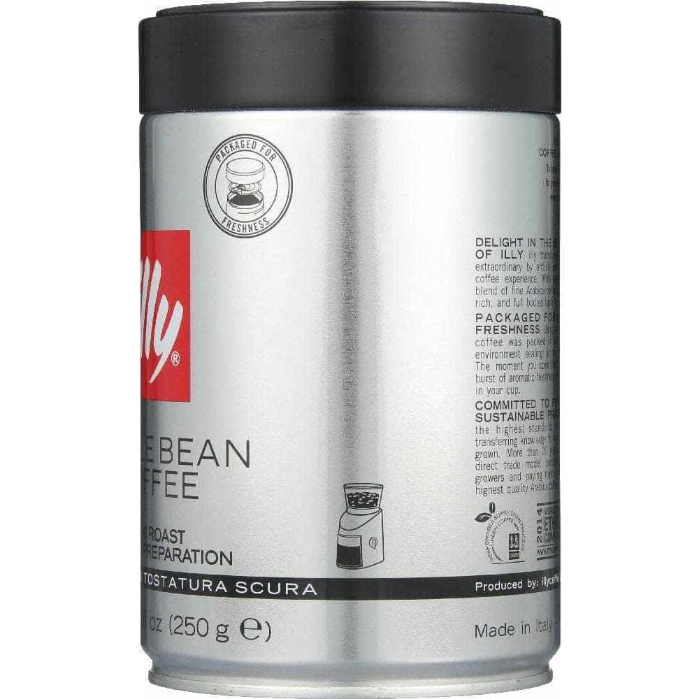 Illy Illycaffe Whole Bean Dark Roast Coffee, 8.8 oz