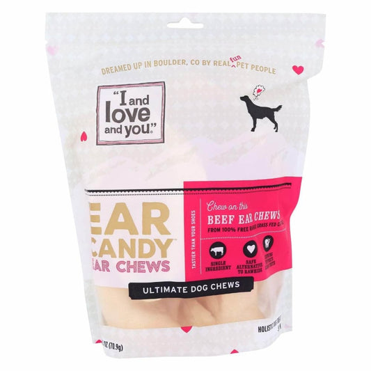 I&LOVE&YOU I&LOVE&YOU Ear Candy Beef Ear Chews 5Ct, 2.5 oz