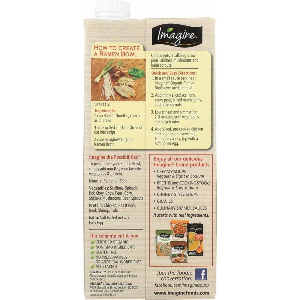 Imagine Foods Imagine Ramen Broth Organic, 32 fl. oz.