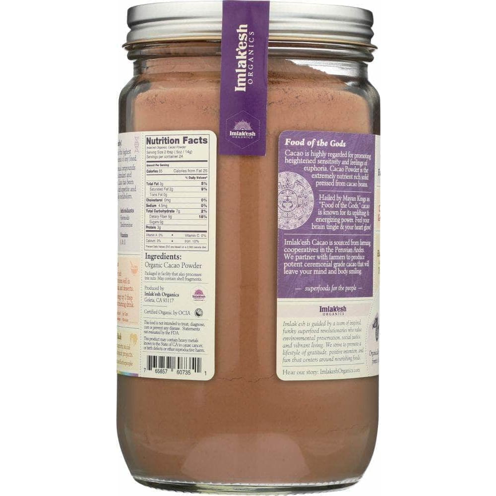 Imlakesh Organics Imlakesh Organics Cacao Powder Organic, 12 oz