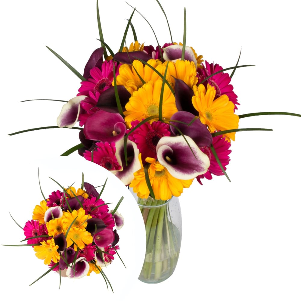 InBloom Mardi Gras Bouquet 32 Stems - InBloom