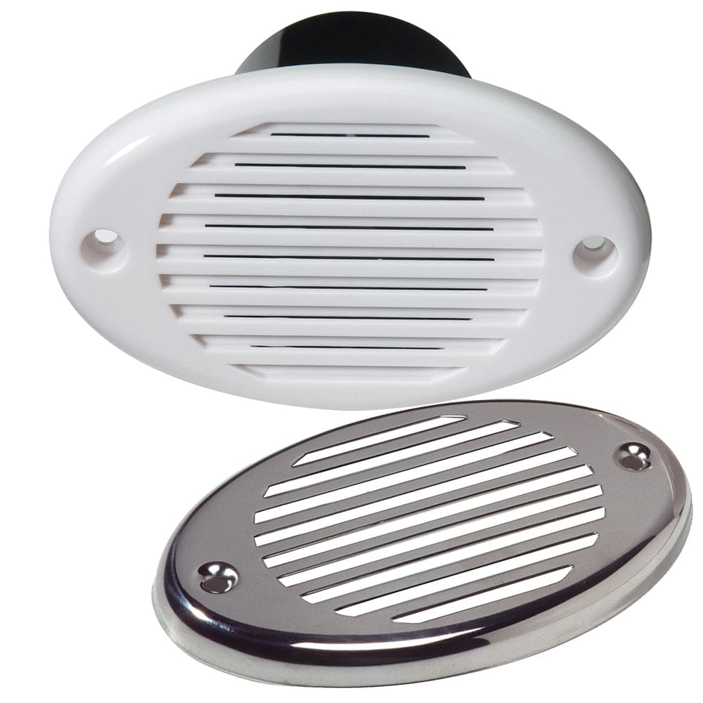 Innovative Lighting Marine Hidden Horn - White w/ Stainless Steel Overlay - Boat Outfitting | Horns - Innovative Lighting