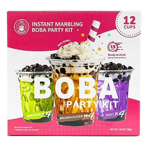 Instant Marbling Boba Party Kit 12 pk. - Home/Parties & Occasions/Entertaining/Party Drinks/ - O’s Bubble