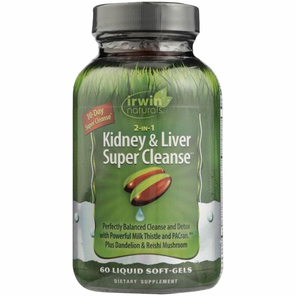 IRWIN NATURALS Vitamins & Supplements > Miscellaneous Supplements IRWIN NATURALS: Cleanse Kidney Liver Supr, 60 sg