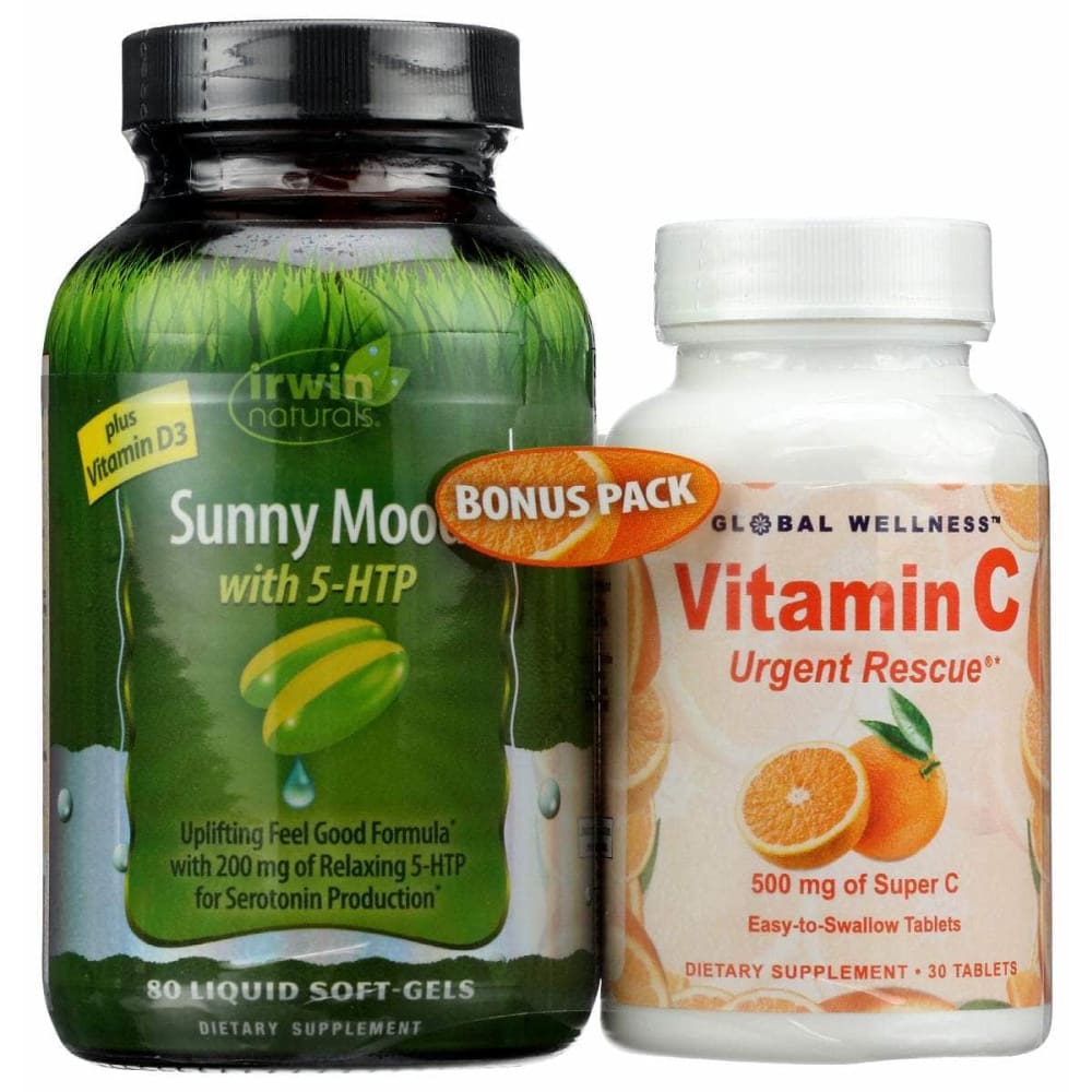 IRWIN NATURALS Vitamins & Supplements > Miscellaneous Supplements IRWIN NATURALS: Sunny Mood Vitc, 80 sg