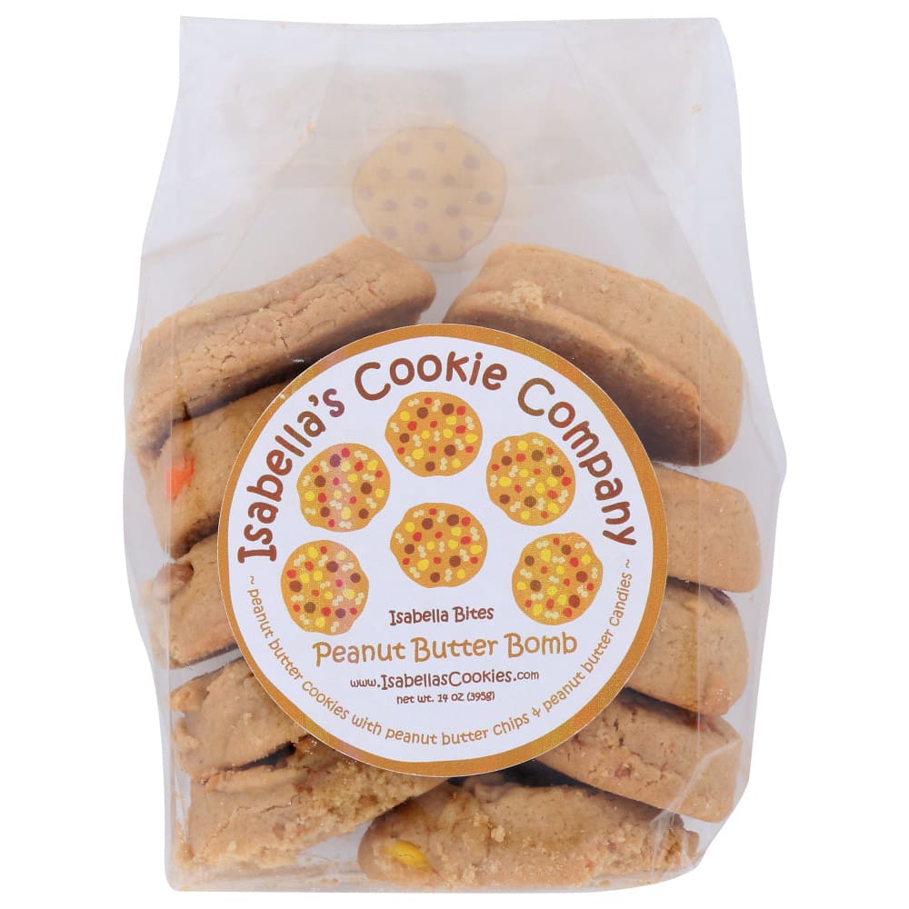 ISABELLAS COOKIE COMPANY INC: Cookie Peanut Butter 14 oz (Pack of 4) - Cookies - Isabellas Cookie Company Inc