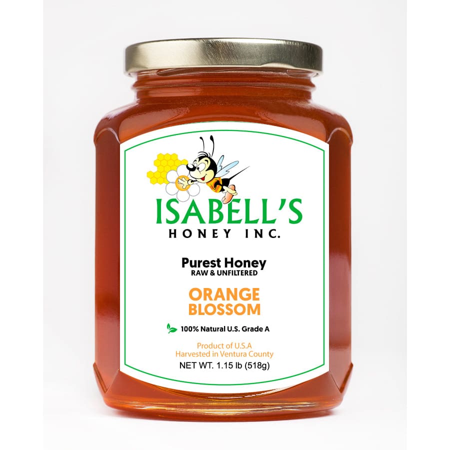 ISABELLS HONEY: Honey Orange Blossom Southern California 1.15 lb - Grocery > Cooking & Baking > Honey - ISABELLS HONEY