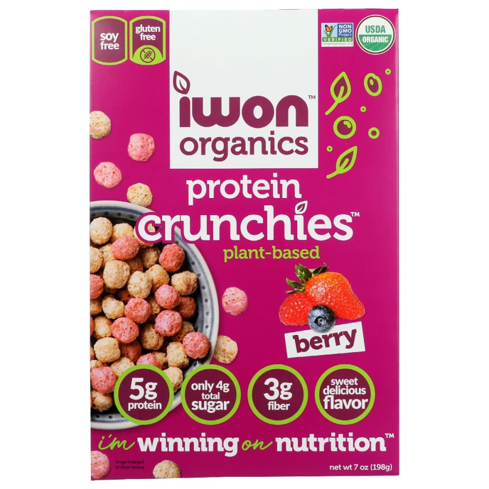 IWON ORGANICS: Crunchies Protein Berry 7 oz - Grocery > Breakfast > Breakfast Foods - Iwon Organics