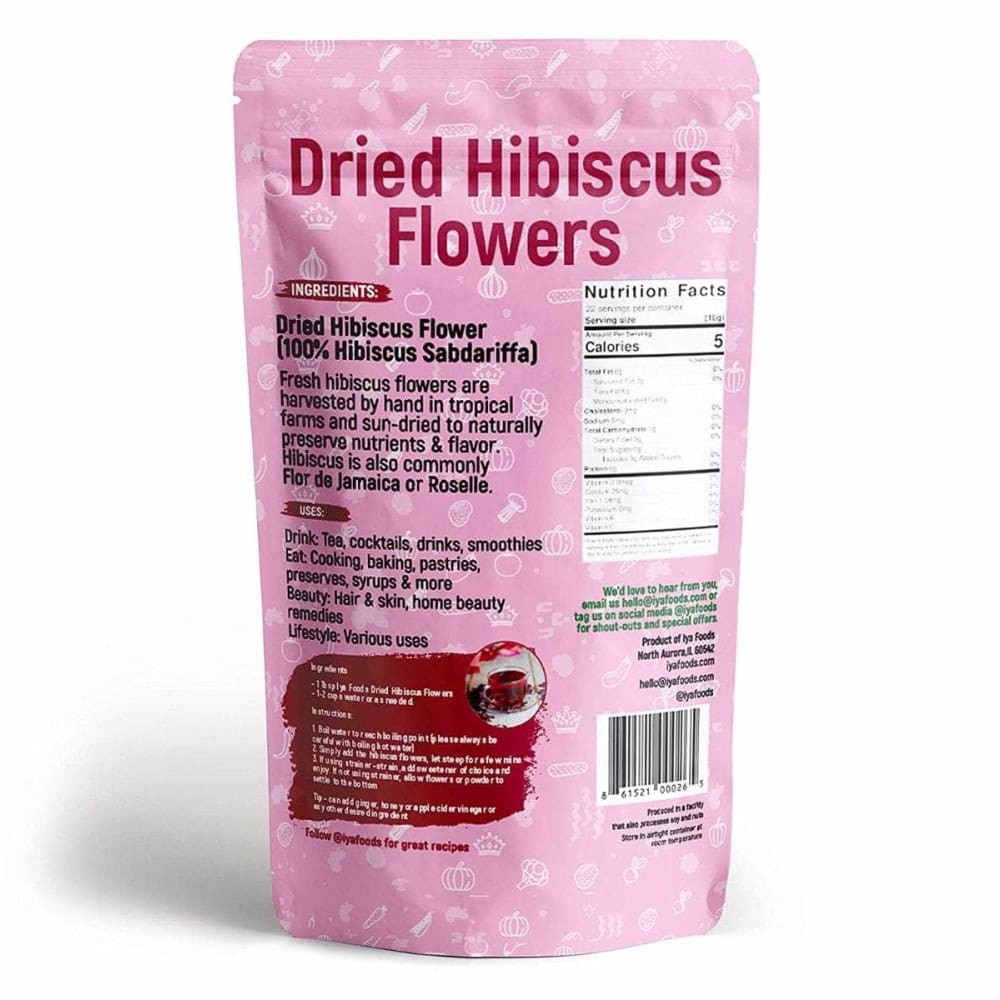 IYA FOODS LLC Beauty & Body Care > Hair Care IYA FOODS LLC: Dried Hibiscus Flowers, 8 oz