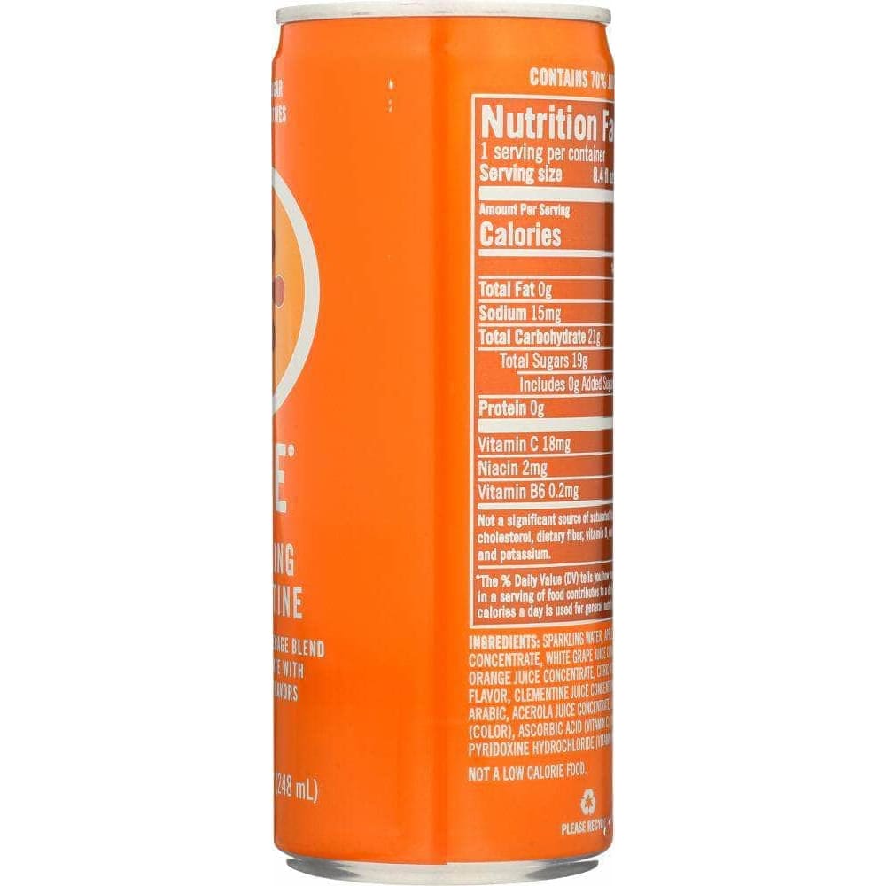 Izze Izze Sparkling Clementine Flavored Juice Beverage, 8.4 oz