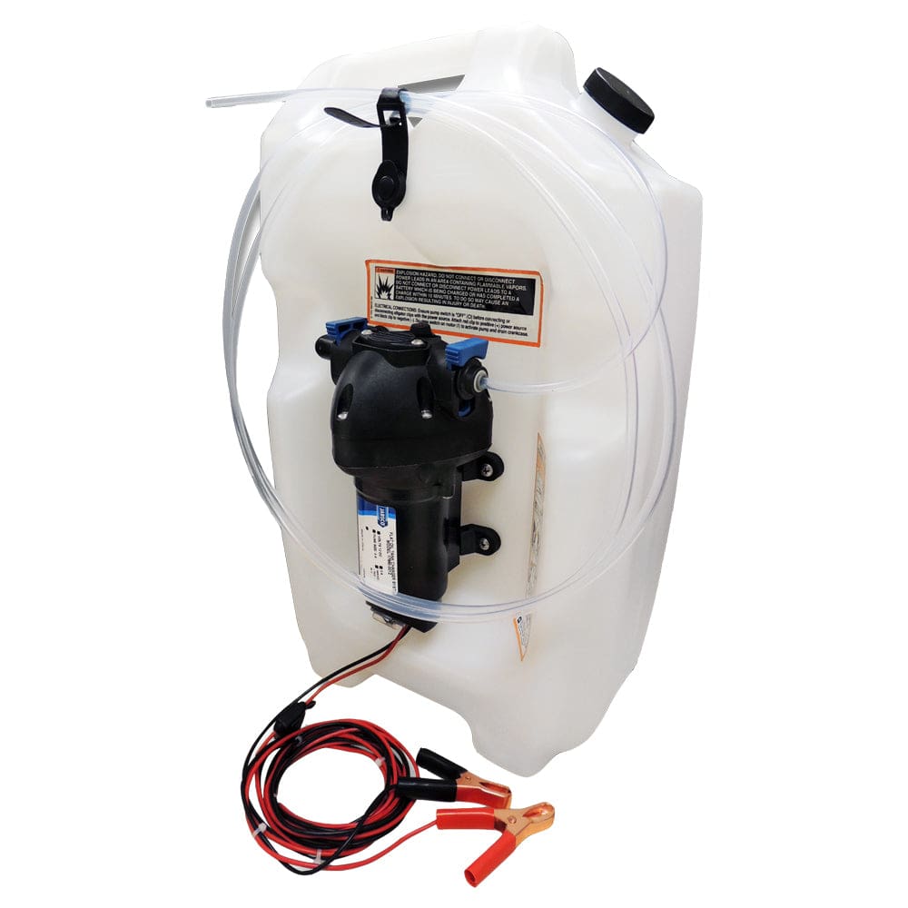 Jabsco Flat Tank Oil Changer System - 3-1/ 2 Gallon Tank - 12V - Marine Plumbing & Ventilation | Transfer Pumps,Winterizing | Oil Change