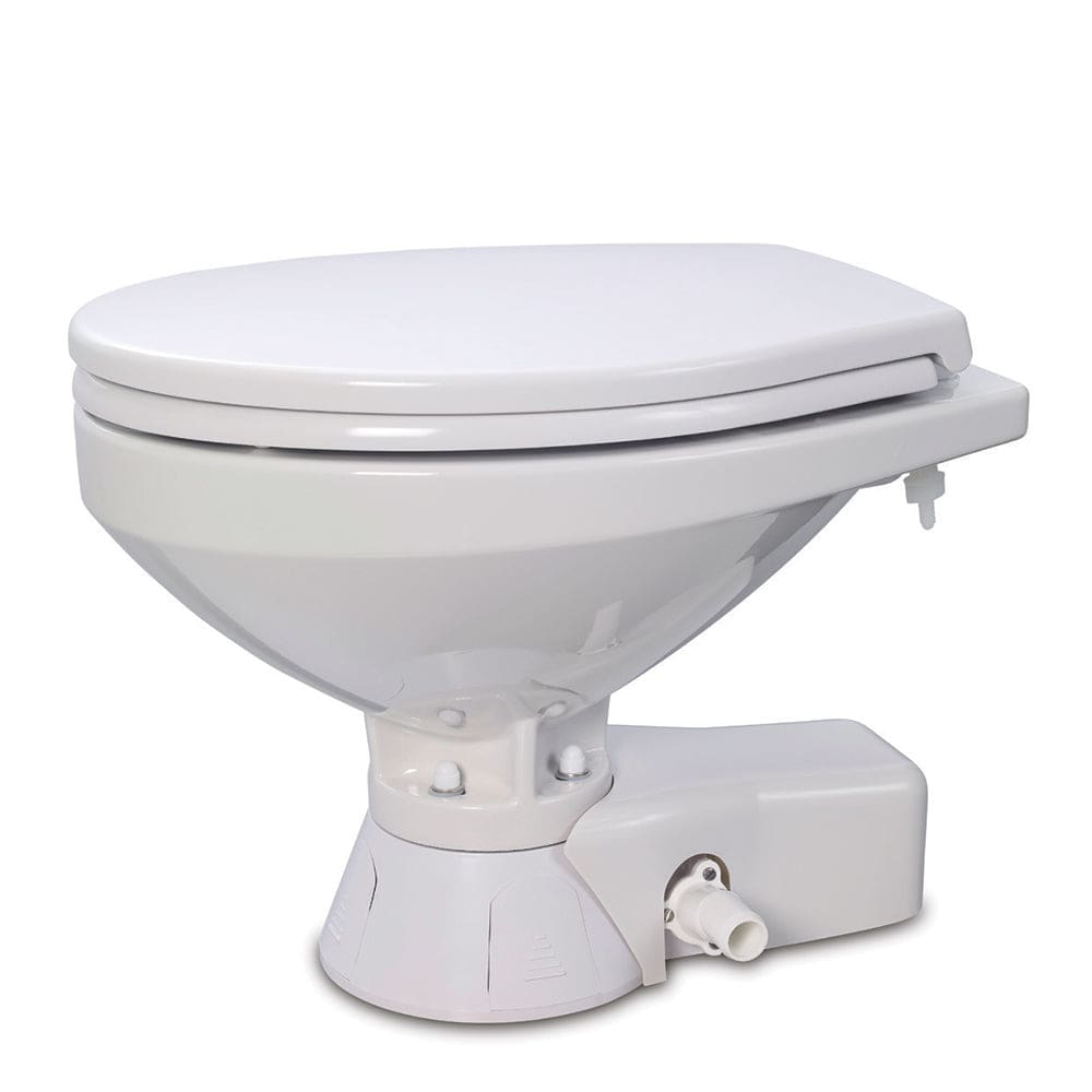 Jabsco Quiet Flush Freshwater Toilet - Compact Bowl - 12V - Marine Plumbing & Ventilation | Marine Sanitation - Jabsco