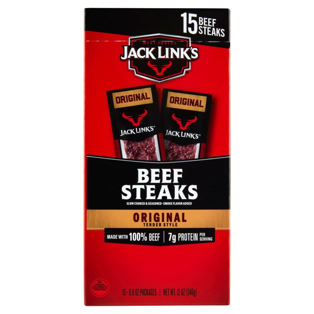 Jack Link’s Original Tender Style Beef Steak (15 ct.) - Back to School Essentials! - Jack