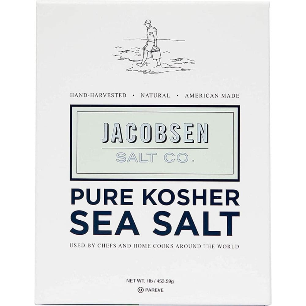 JACOBSEN SALT CO Grocery > Cooking & Baking > Seasonings JACOBSEN SALT CO Pure Kosher Sea Salt, 1 lb