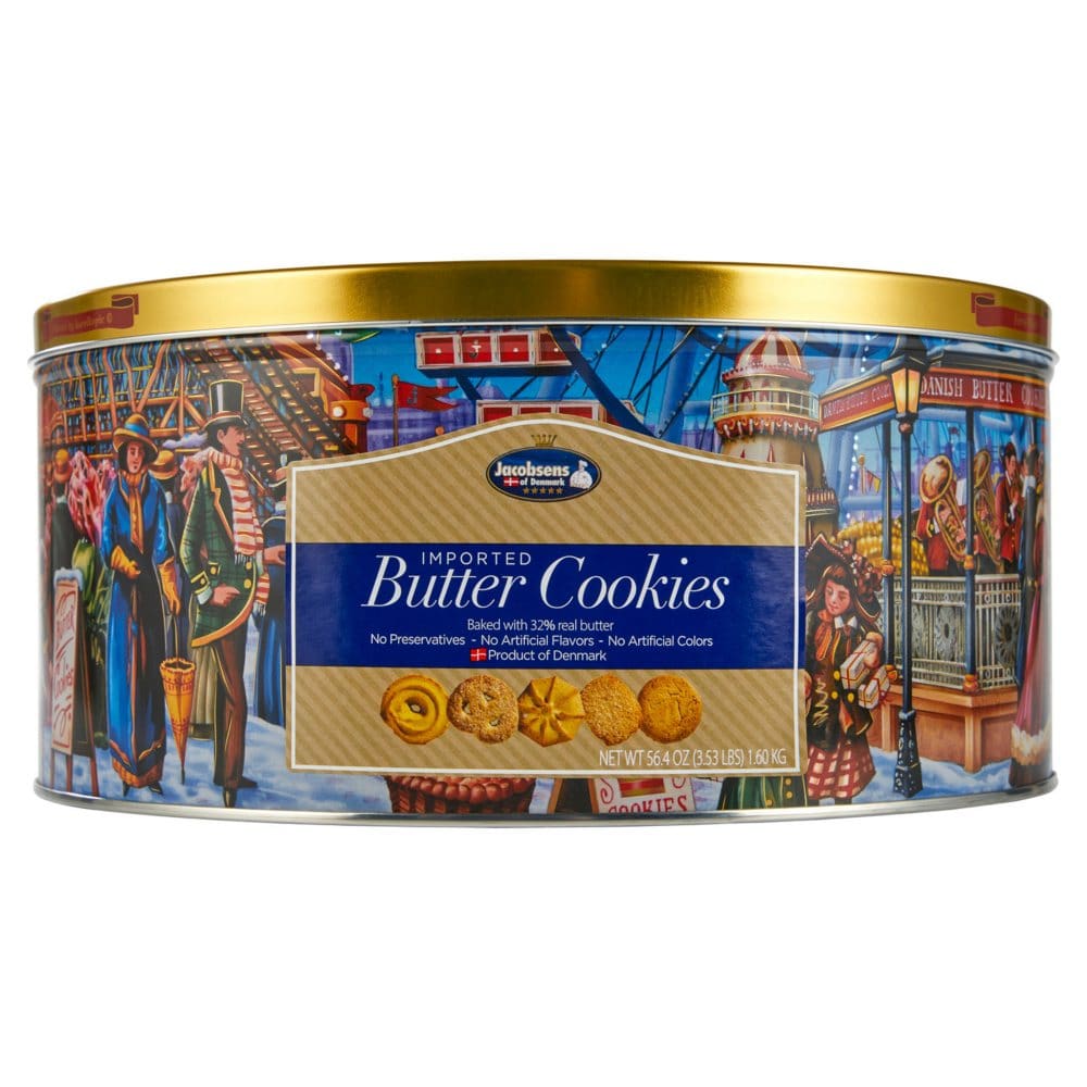 Jacobsens Original Premium Danish Butter Cookies (3.53 lbs.) - Gifts Under $15 - Jacobsens