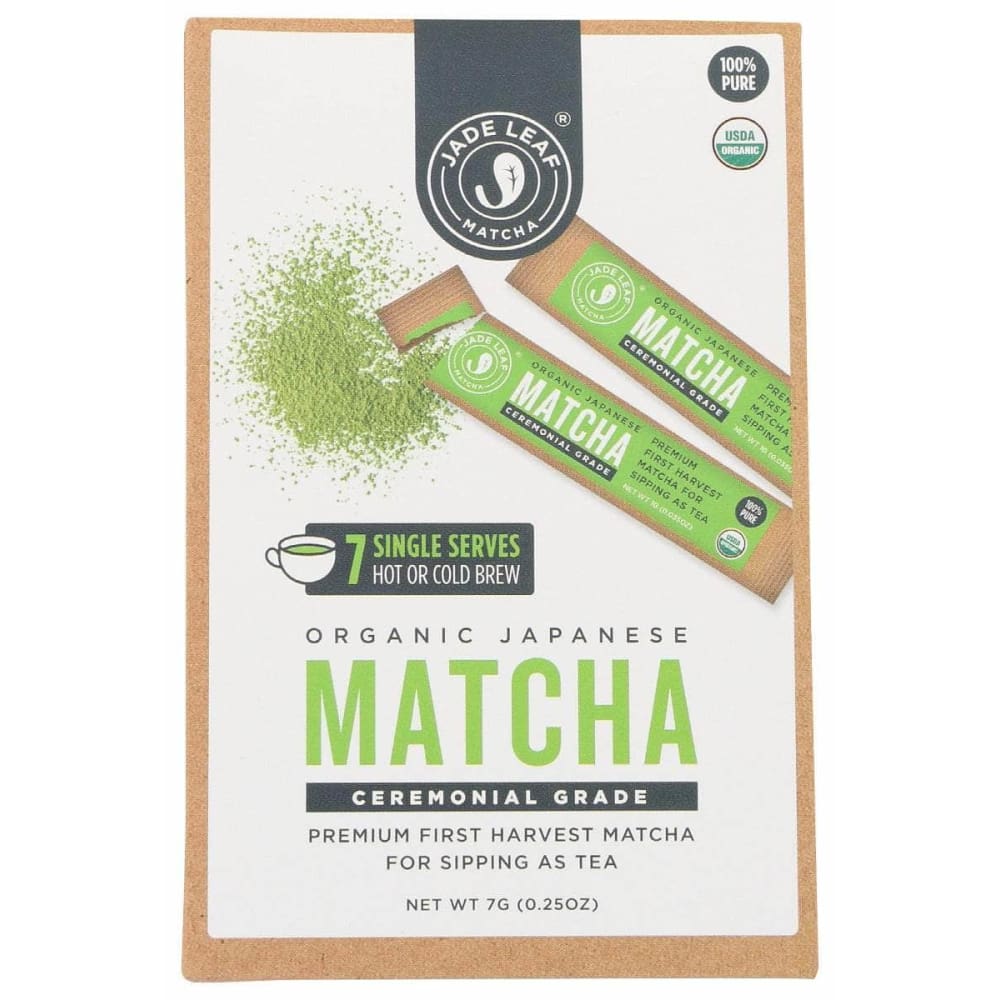 JADE LEAF Grocery > Beverages > Coffee, Tea & Hot Cocoa JADE LEAF: Organic Ceremonial Matcha Stick Packs, 0.25 oz