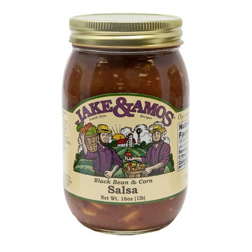 Jake & Amos J&A Black Bean & Corn Salsa 16oz (Case of 12) - Misc/Pickled & Jarred Goods - Jake & Amos