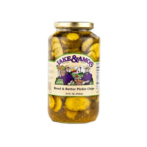 Jake & Amos J&A Bread & Butter Pickle Chips 33oz (Case of 12) - Misc/Pickled & Jarred Goods - Jake & Amos