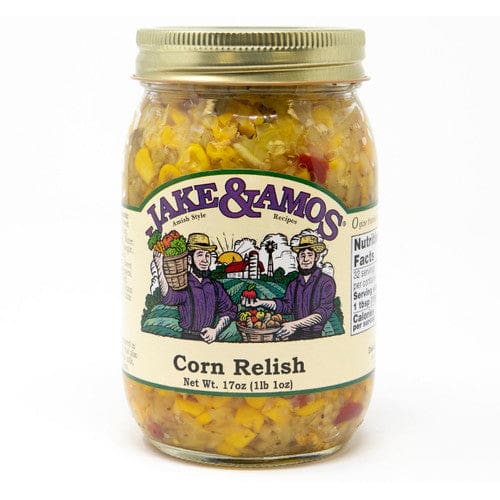 Jake & Amos J&A Corn Relish 17oz (Case of 12) - Misc/Pickled & Jarred Goods - Jake & Amos