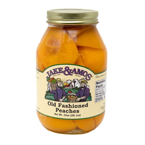 Jake & Amos J&A Peach Halves 33oz (Case of 12) - Misc/Pickled & Jarred Goods - Jake & Amos