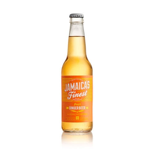 Jamica’s Finest Peach Ginger Beer (Glass) 4pk/12oz (Case of 6) - Misc/Beverages & Drink Mixes - Jamica’s Finest