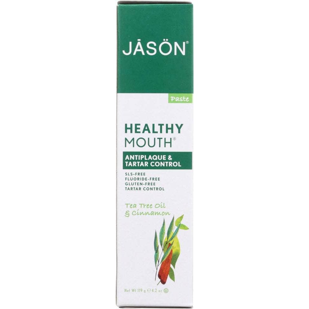 Jason Jason Antiplaque & Tartar Control Toothpaste Tea Tree Oil & Cinnamon, 4.2 oz