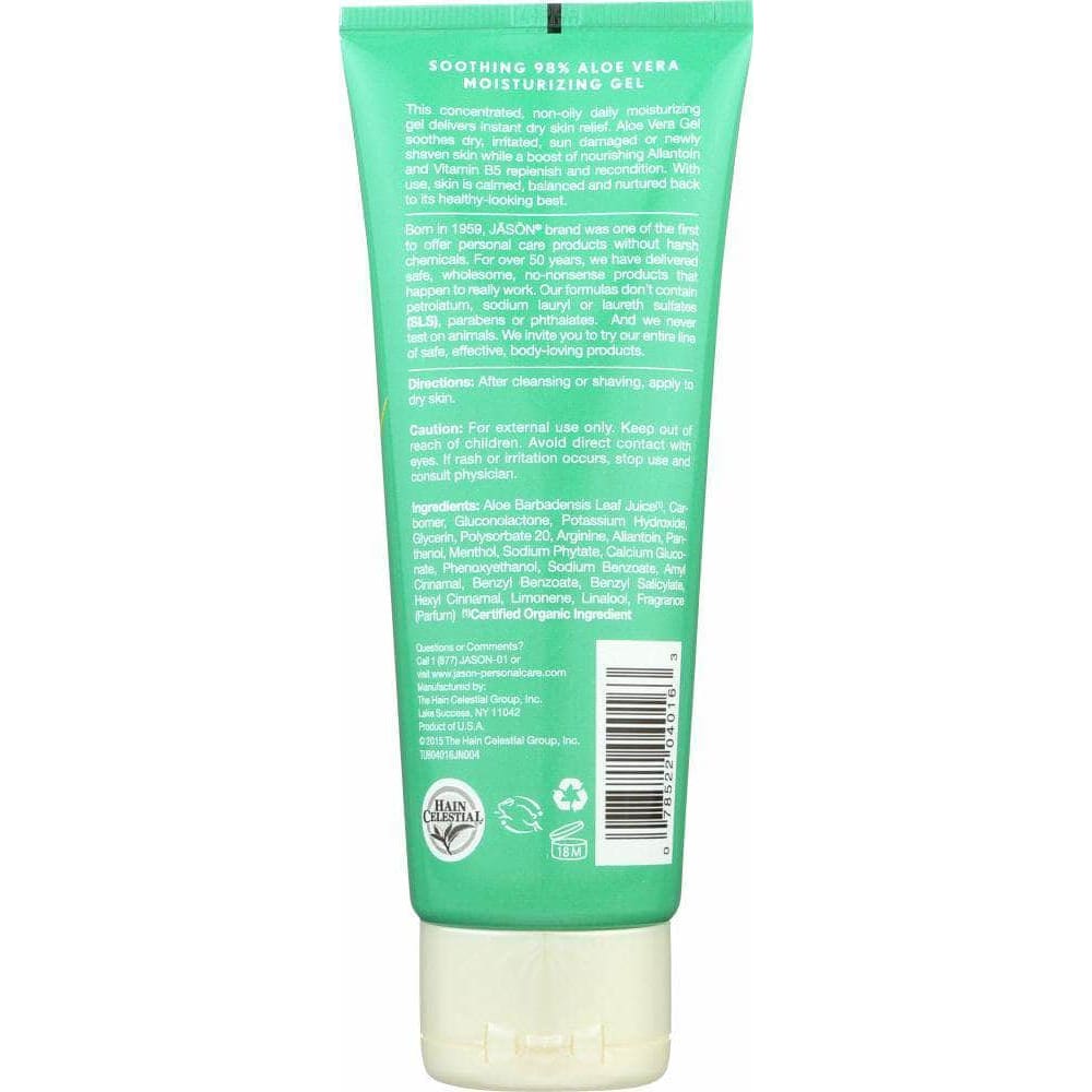 Jason Jason Moisturizing Gel Soothing 98% Aloe Vera, 4 oz