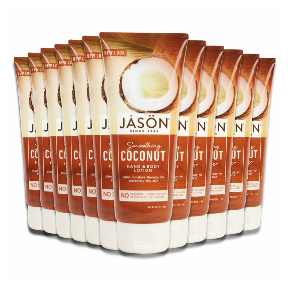 JASON Soothing Coconut Hand and Body Lotion 8 oz - 12 Pack - Skin Care - Jason