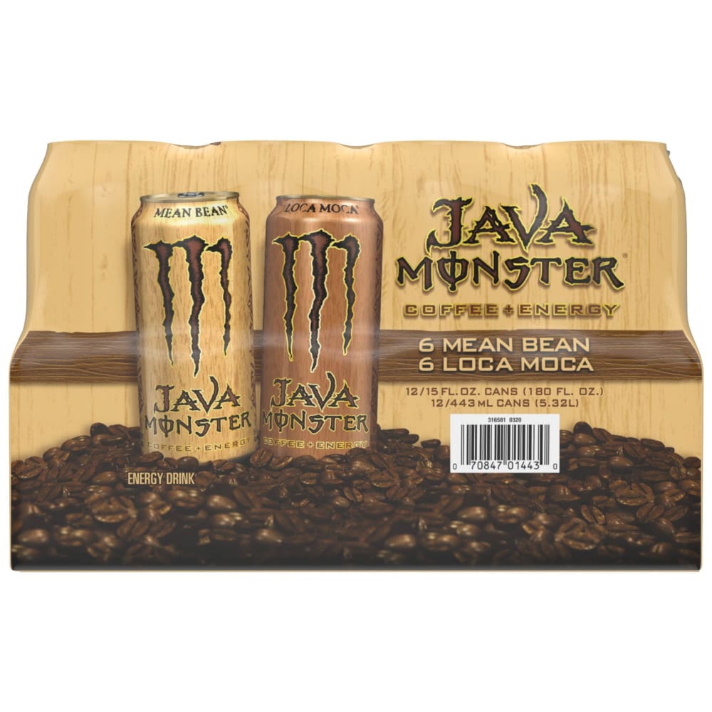 Java Monster Variety Pack 12 ct./15 oz. - Home/Grocery Household & Pet/Beverages/Sports & Nutritional Drinks/ - Monster Energy
