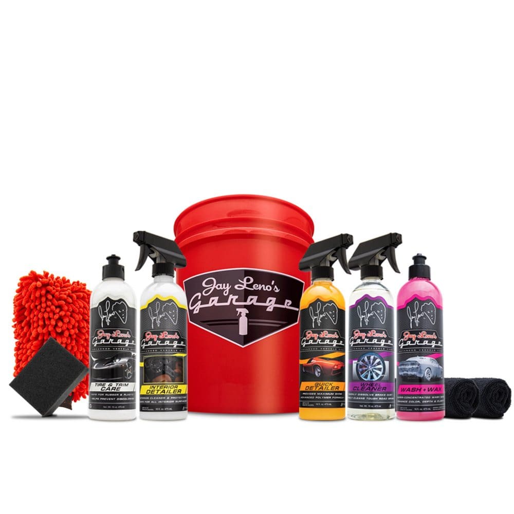 Jay Leno’s Garage Complete Care 10-Piece Bucket Kit - Cleaning & Appearance - Jay