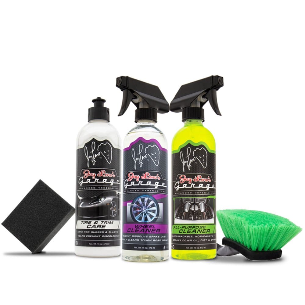 Jay Leno’s Garage Wheel Care 5-Piece Bundle - Cleaning & Appearance - Jay