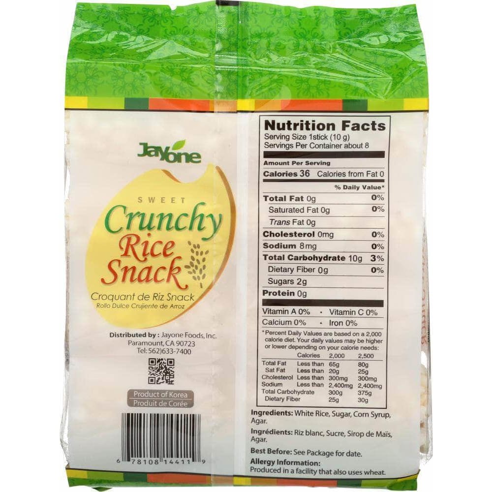 Jayone Jayone Crunchy Rice Snack Sweet, 2.8 oz