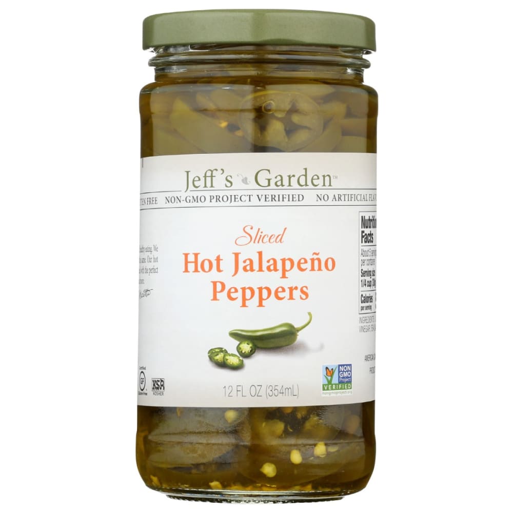 JEFFS GARDEN: Sliced Hot Jalapeño Peppers 12 fo (Pack of 5) - Grocery > Pantry > Condiments - JEFFS GARDEN