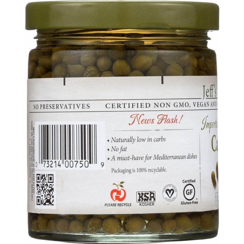 Jeffs Naturals Jeff's Naturals Imported Non Pareil Capers, 6 oz