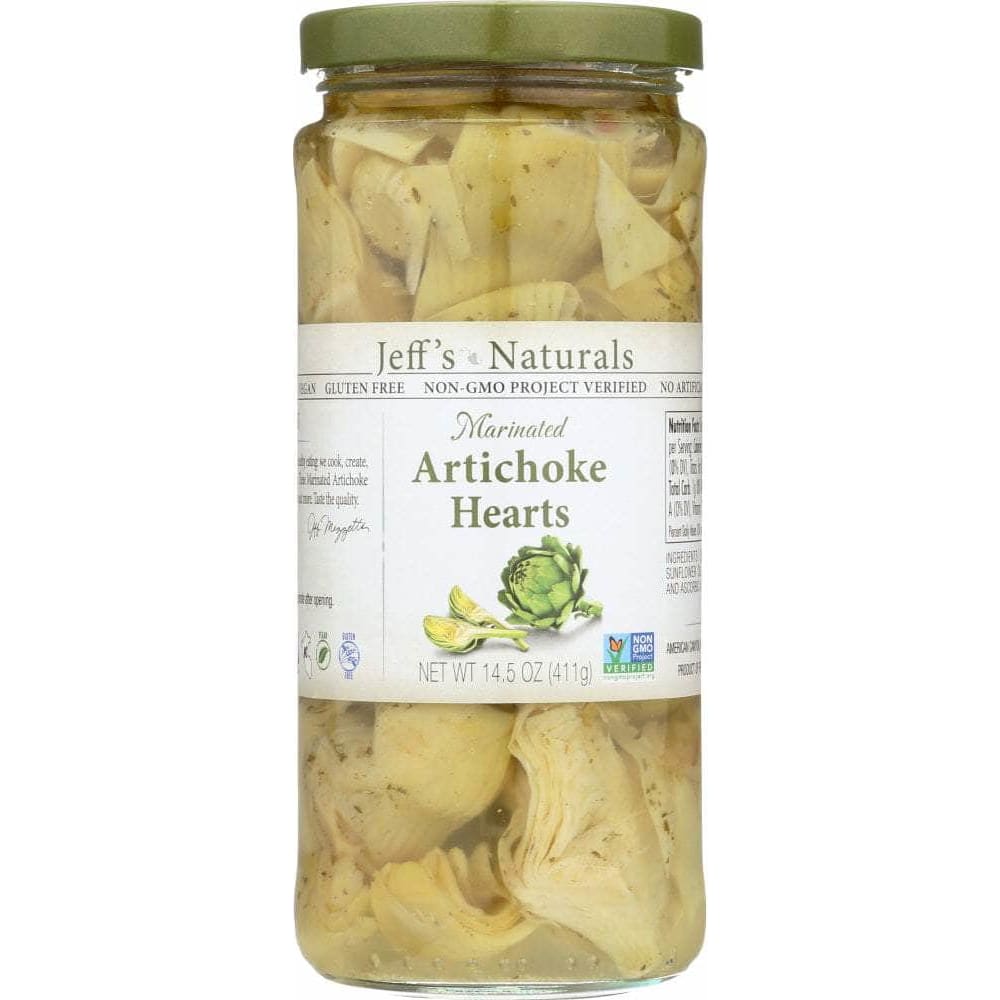 Jeffs Naturals Jeffs Naturals Marinated Artichoke Hearts, 14.5 fl oz