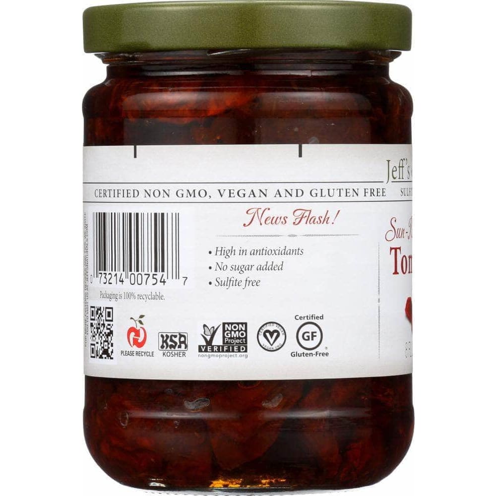 Jeffs Naturals Jeff's Naturals Sun-Ripened Dried Tomatoes, 8 oz