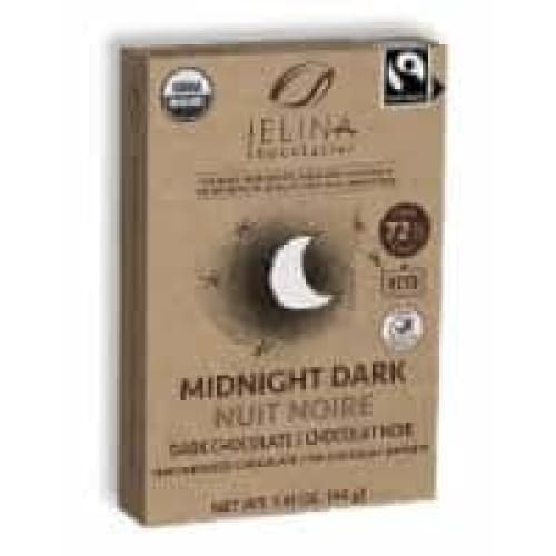 JELINA CHOCOLATIER: Grocery > Chocolate, Desserts and Sweets > Chocolate JELINA CHOCOLATIER Bar Dark Chocolate, 1.41 oz