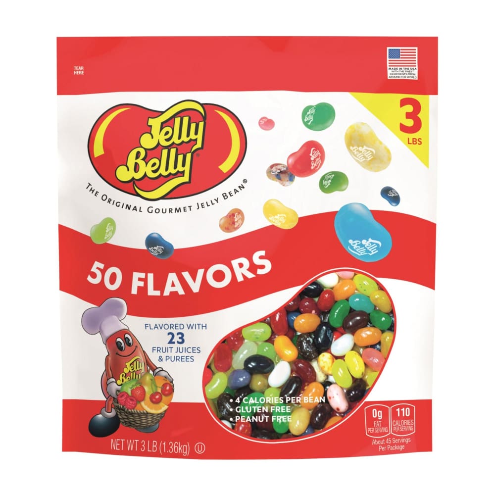Jelly Belly 50 Flavor Gourmet Jelly Beans 3 lbs. - Jelly