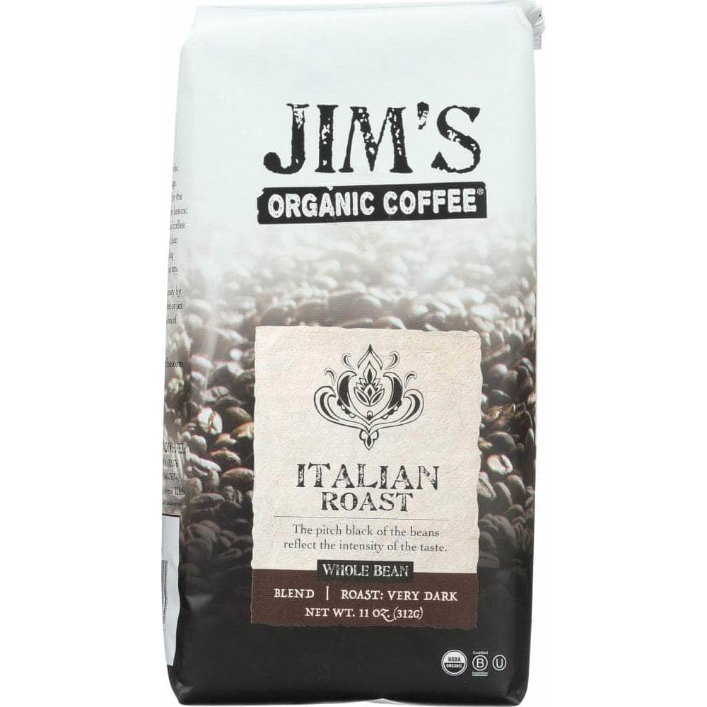 Jims Organic Coffee Jim's Organic Coffee Italian Roast Whole Bean, 11 Oz