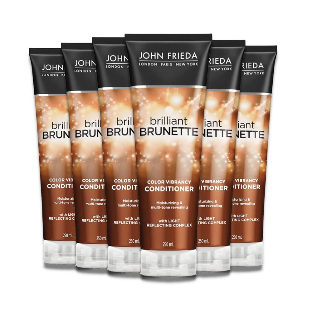 John Frieda Brilliant Brunette Multi-Tone Revealing Color Protecting Conditioner Bulk - 8.45 Oz - 6 Pack - Conditioner - John Frieda