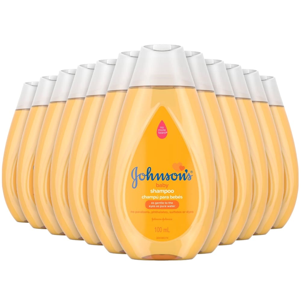 Johnson & Johnson Baby Shampoo Gold 12 Pack - 100 ml Each - Baby Body Wash & Shampoo - Johnson & Johnson