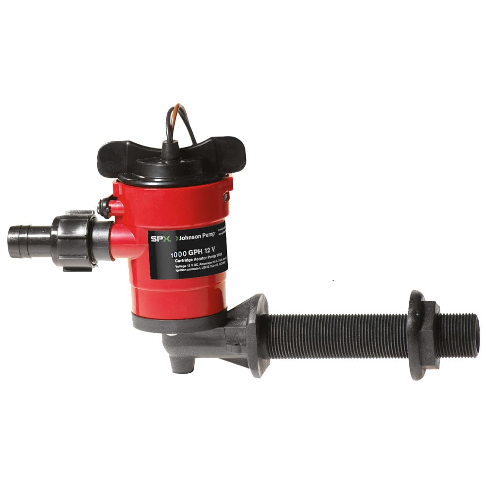 Johnson Pump Cartridge Aerator 1000 GPH 90° Intake - 12V - Marine Plumbing & Ventilation | Livewell Pumps - Johnson Pump