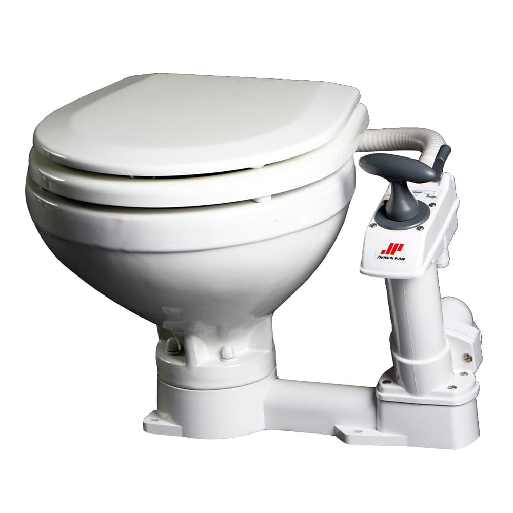 Johnson Pump Compact Manual Toilet - Marine Plumbing & Ventilation | Marine Sanitation - Johnson Pump
