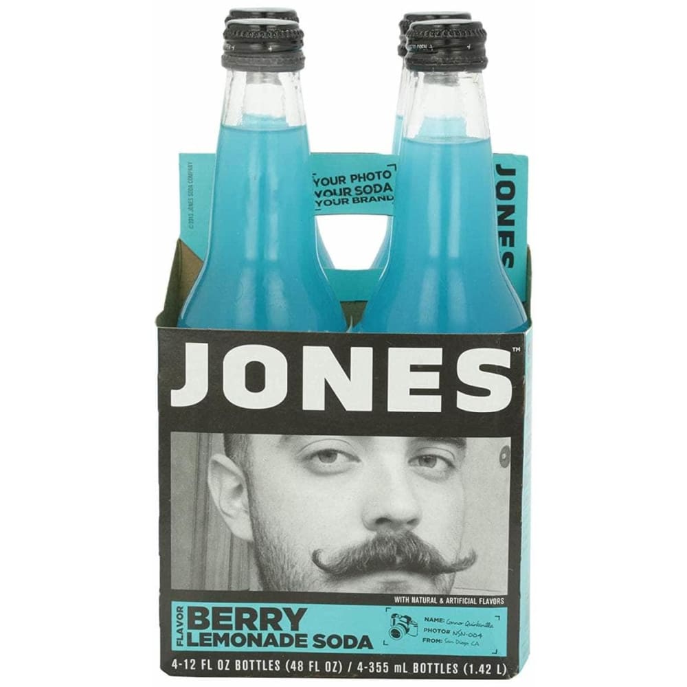JONES Grocery > Beverages > Sodas JONES: Berry Lemonade Soda 4pk, 48 fo