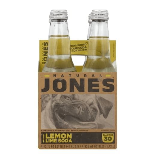 JONES Grocery > Beverages > Sodas JONES: Lemon Lime Soda 4Pack, 48 fo