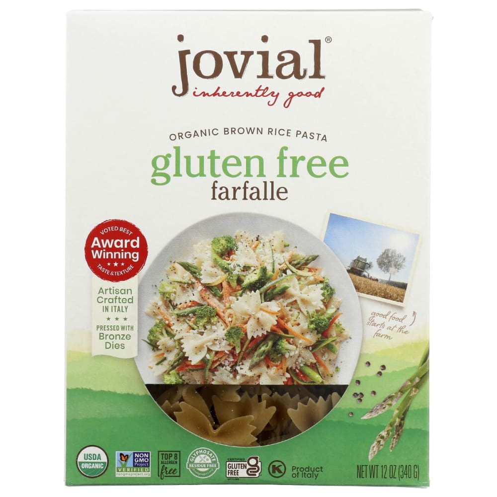 JOVIAL: Farfalle Brown Rice Pasta 12 oz (Pack of 5) - Noodles & Pasta - JOVIAL